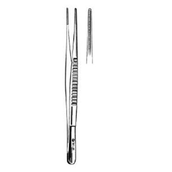 Sklar Instruments Forcep Tissue Debakey 7-3/4" Atraumatic Straight 1x2 Teeth SS Ea