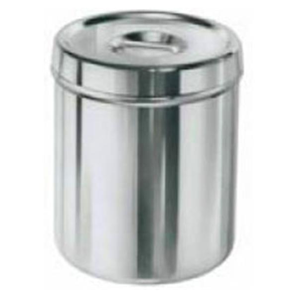 Polarware Jar Dressing 4-7/8x6-1/4" 1.88qt Slvr/Orng SS w/ SS Cvr Ea