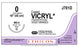 Ethicon Coated Vicryl (polyglactin 910) Suture b - SUTURE, 0 8-18 CTD VIC VIO BR MO-, VA - J701D
