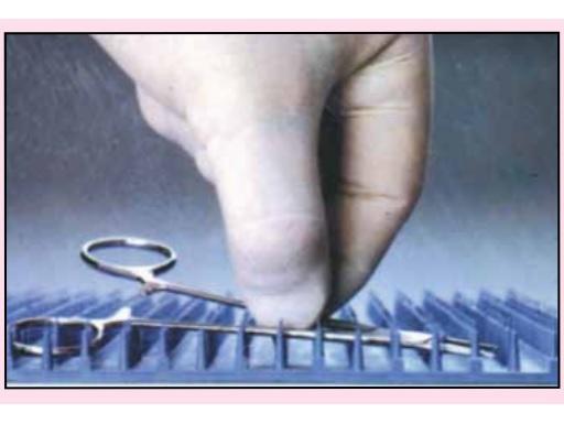 Healthmark Industries Silicone Perforated Finger Mat - MAT, SILICON, 10.875X7.625"PNK, PERFRT BASE - SP2719