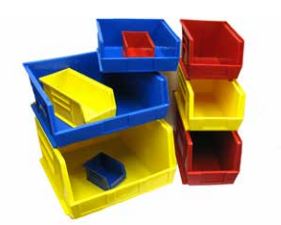Healthmark Industries Stackable Open-Front Containers - Open-Front Stackable Container, Yellow, 14.75" x 8.25" x 7" - 30-240