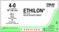 Ethicon Ethilon Sutures - Ethilon Suture, Black, Size 4-0, 18", SC-1 Needle - D9640