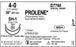 Ethicon D-Special Prolene Sutures - D-Special Prolene Suture, Blue Monofilament, Size 4-0, 36", SH-1 Needle - D7768