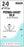 Ethicon Silk Sutures - Perma-Hand Black Braided Silk Suture with 36 mm 1/2 Circle MH Taperpoint Needle, 30" Long, Size 2-0 - K843H
