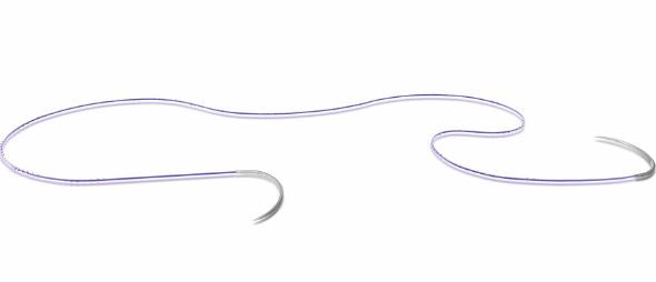Ethicon Stratafix Knotless Tissue Control Devices - Stratafix Spiral PDO Suture, Violet, Size 1, 24 cm x 24 cm, with Double Armed OS-6 Needles, 36 mm - SXPD2B200