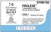 Ethicon Prolene Sutures - Prolene Monofilament Suture, Blue, Size 7-0, 2" x 24", Double Arm, BV175-7 Needle - EPM8766