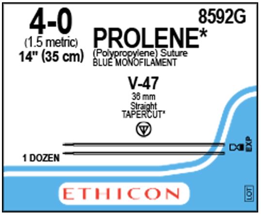 Ethicon Straight Tapercut Prolene Non-Absorbable Sutures - Prolene Sut ...