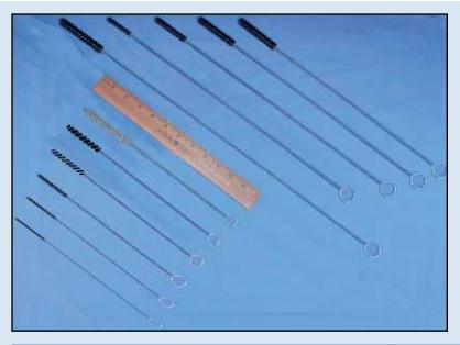 Healthmark Industries Standard Lumen Tube Brushes - Lumen Tube Cleaning Brush, 30 cm Length, 15 mm Diameter, White - ITB-30-15