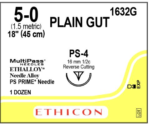 Ethicon Plain Gut Absorbable Sutures - Precision Point Plain Gut Sutur ...