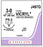 Ethicon Coated Vicryl (polyglactin 910) Suture b - SUTURE, 3/0 18 CTD VIC UND BR PS-, VA - J497G