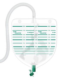 B Braun Flexima 3S Collection Bag Tubings - Flexima Flow Collector With Drain, 5' Tube - 039901NA