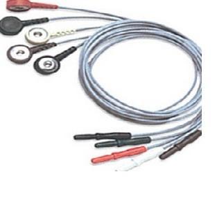 Cardinal Health DIN Leadwires - D-3A1110 DIN to Snap Leadwire, 18", Red - 31244398A