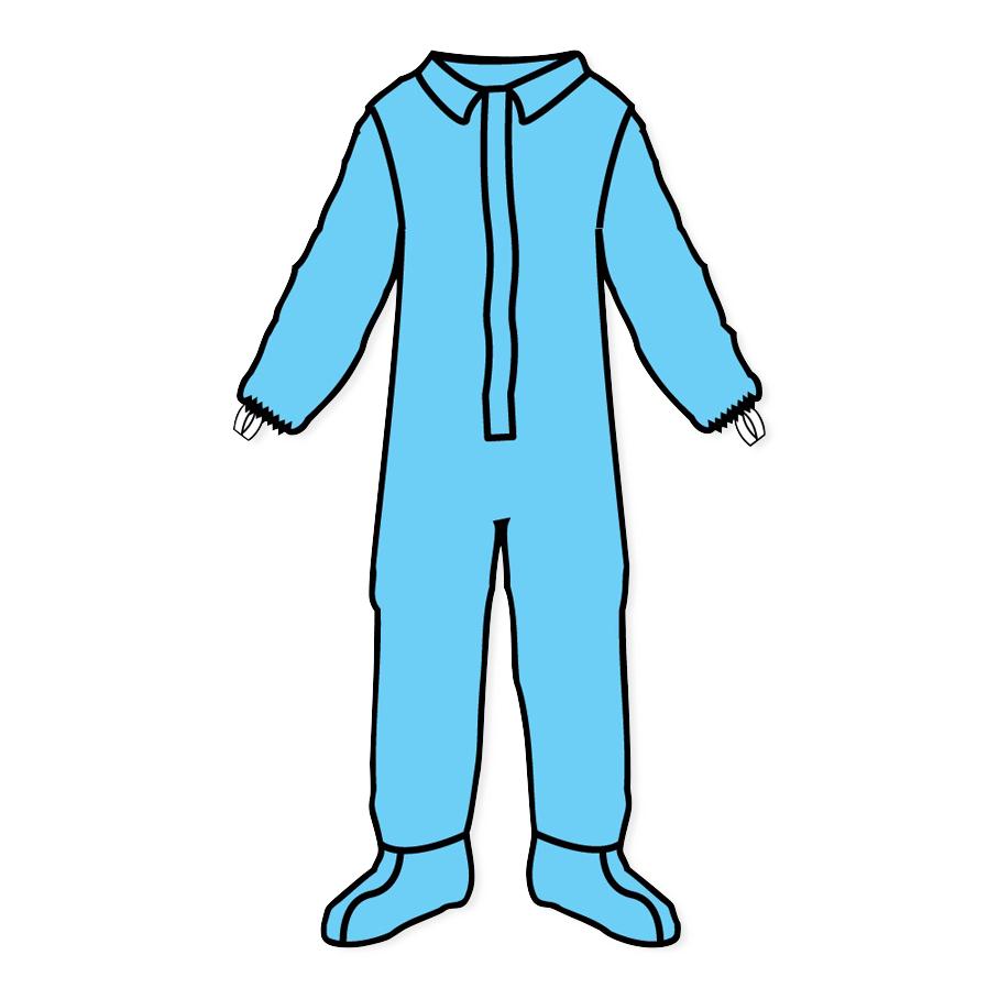 Kappler Provent Plus Coveralls - Provent Plus Coveralls, Blue, Size 4XL - PPH461BU—4XVS