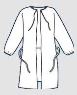 Kappler ProVent 7000 Wrap-Around Gowns - Provent 7000 Wrap Gown, White, Size L - LS101WHLG