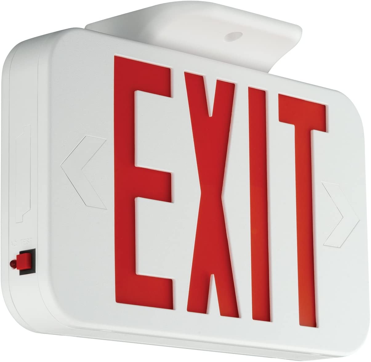 Hubbell Inc Illuminated Exit / Emergency Signs - Emergency / Exit Sign Light, White with Red Letter - 93041415