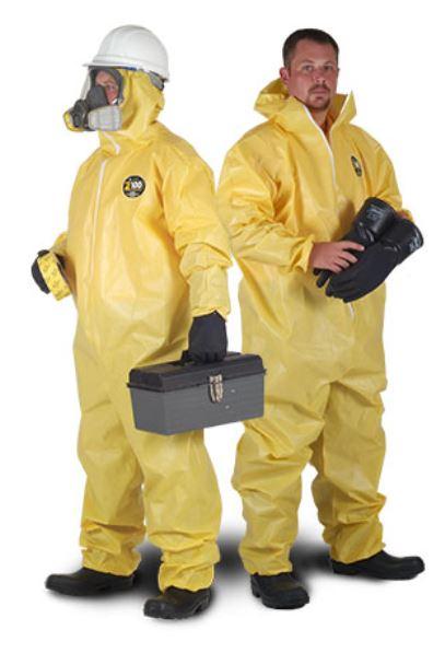 Kappler Zytron 100 Chemical Protection Suit - COVERALL, ZYTRON 100, AIR INLET, 2X/3X - Z1B442XT2X3XOL