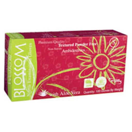 Blossom/Mexpo Gloves Exam Blossom Aloe PF Nitrile Latex-Free Md Green 100/Bx, 10 BX/CA (BM 43227)