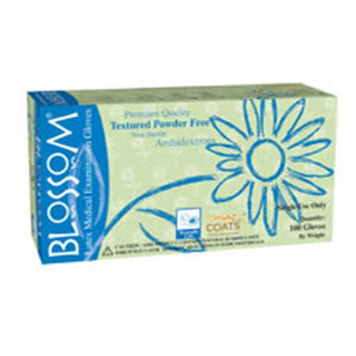 Blossom/Mexpo Gloves Exam Blossom COATS Powder-Free Latex XS Light Green 100/Bx, 10 BX/CA (BM 68895)