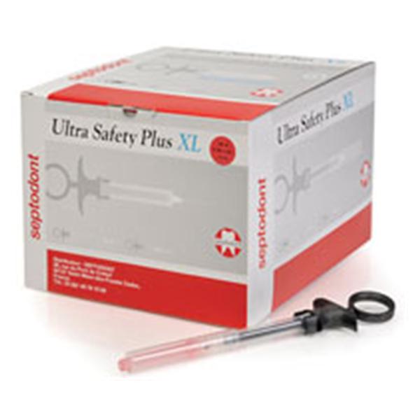 Septodont Ultra Safety Plus XL Slf Asprtng Syr 30g Extr Shrt PurGry 100/Bx