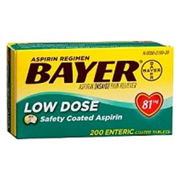 Bayer Consumer Products Bayer Aspirin 81mg Tablets 200/Bt