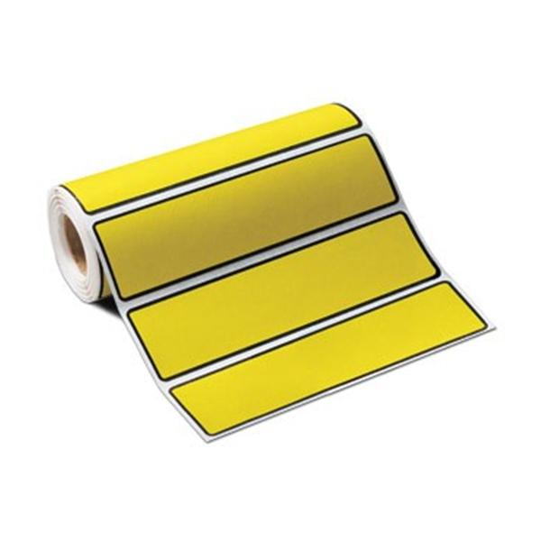 Carstens Labels ID Wide Track Yellow 5.75x1.75 200/Rl 200/Rl