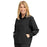 Medline Track Jacket - Self-Piping Track Jacket with Pocket, Black, Size S - 2541BLKS