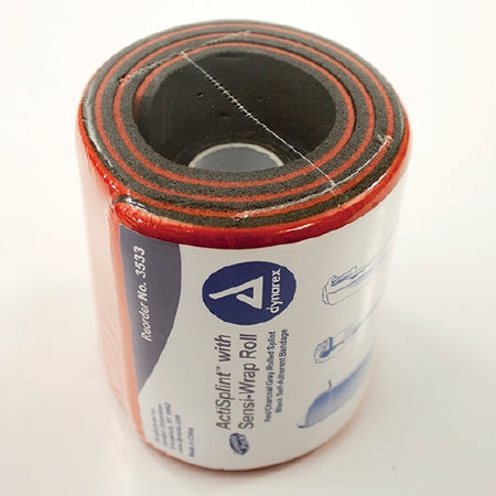 Dynarex ActiSplint Multipurpose Splints - Actisplint with Sensiwrap, Black, 2" x 5 yd. - 3533