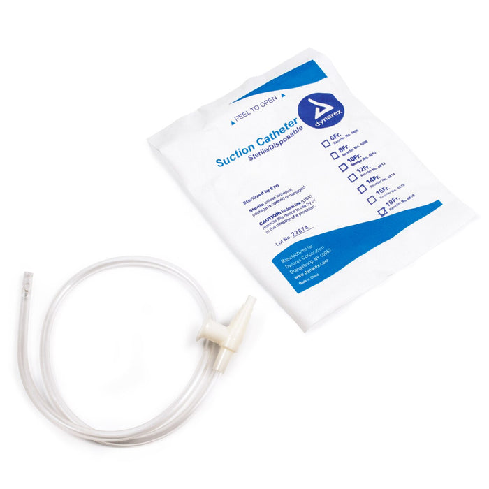 Dynarex Corporation Sterile Suction Catheters - CATHETER, SUCTION, 18FR, STERILE - 4818