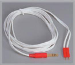 Dynatronics Two-Pin Stereo Lead Wires - LEADWIRE, STEREO, 120", 2 BLACK PINS - 7B0233