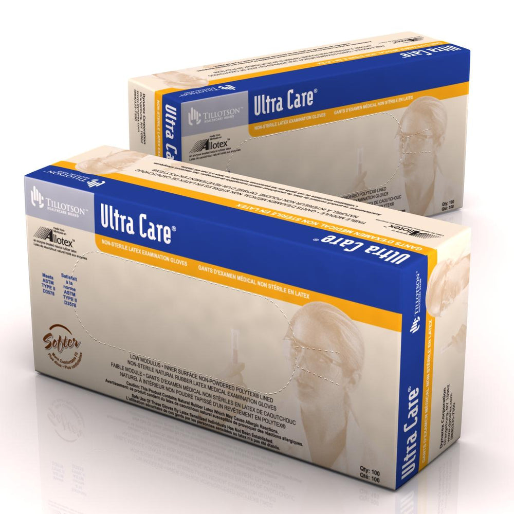 Dynarex Corporation Ultra Care Latex Exam Gloves - Ultra Care Powder-Free Poly-Lined Latex Exam Gloves - 6202