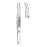 Sklar Instruments Forcep Iris Econo 4-1/4" Serrated Half Curve SS Disposable 12/Bx