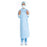 O & M Halyard Gown Surgical Ultra 2XL Blu/Ylw Nckbnd NRnfrcd AAMI L3 Strl 28/CA