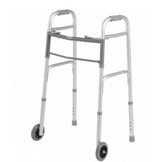 Cardinal Health Allegiance Folding Adjustable Walkers - WALKER, 32-39", 300LB, 5" CSTR, ALUM, DUA - CWAL0008T