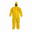 DuPont Tychem 9000 Coveralls - Tychem 9000 Zipper Front Coverall with Hood, Elastic Wrist and Ankle, Storm Flap, Yellow, Size 2XL, Berry Compliant - BR127TYL2X0002BN
