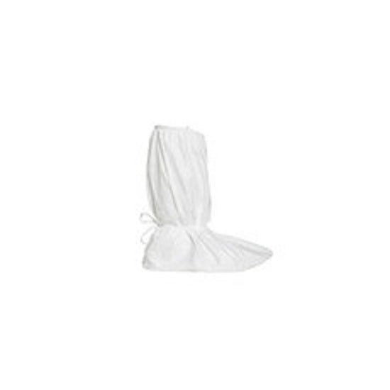 DuPont Series 458 Tyvek Isoclean Boot Covers - Tyvek Isoclean Boot Cover, Ankle Tie, White, 18", Size M - IC458BWHMD0100CS