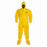 DuPont Tychem 2000 Coveralls - Tychem 2000 Coverall with Hood and Socks / Boots, Yellow, Size 6XL, Bulk Packed - QC122TYL6X000400