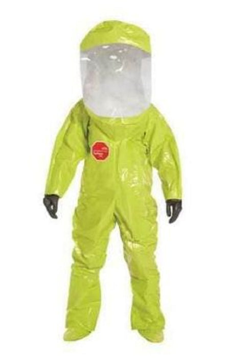 DuPont TyChem 10000 Training Suits - Tychem 10000 Training Suit, Lime Yellow, Size 4XL, Bulk Packed - TK587SLY4X000100
