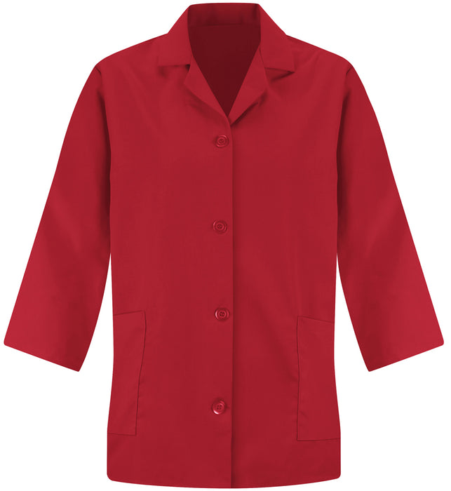 Vf Workwear-Div / Vf Imagewear (W) Ladies Loose Fit Smocks - Women's Loose-Fit Smock, 3/4 Sleeves, Red, Size 2XL - TP31RDXXL