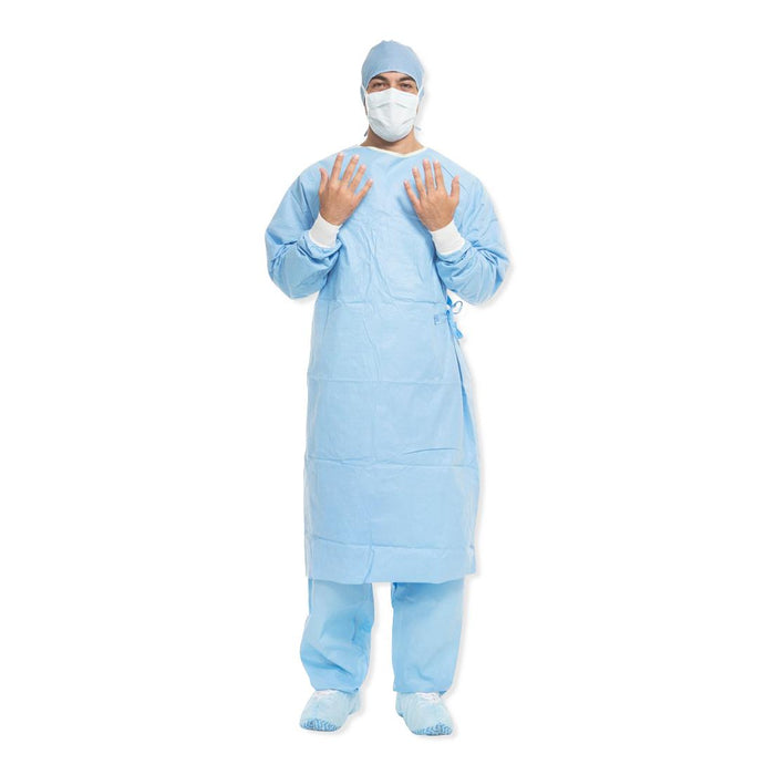 Halyard Health Aero Blue Performance Surgical Gowns - Aero Blue Performance Surgical Gown, Size L, Extra-Long, Nonsterile - 41725NS