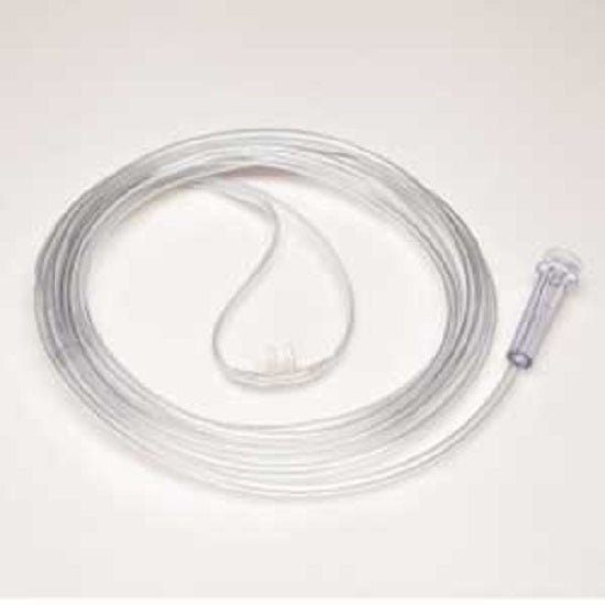 Salter Labs 16SOFT Nasal Oxygen Cannulas - Soft Nasal Oxygen Cannula, Adult, Premature, with 7' Supply Tube - 1610-7-25-HC