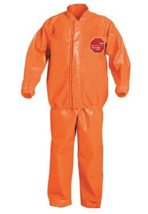 DuPont Tychem 6000 Jacket / Bib Overalls - Tychem 6000FR Jacket and Bib Overall, Orange, Size L, Bulk Packed - TP750TORLG000200