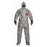 DuPont Tychem 6000 Coveralls - Tychem 6000 Zipper Front Coverall with Hood, Elastic Wrist and Ankle, Storm Flap, Gray, Size S, Bulk Packed - TF145TGYSM000600