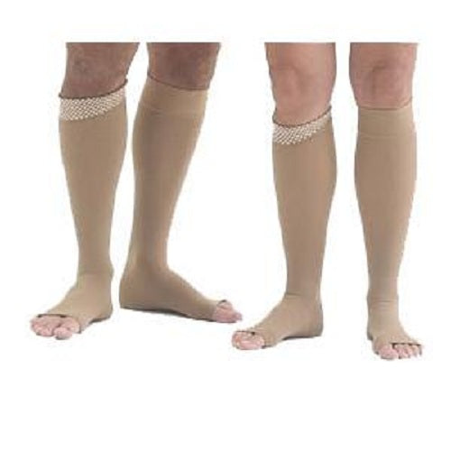 Mediven Plus Knee High Compression Stockings with Silicone Top Band Size 2, Standard
