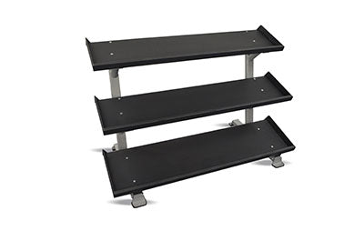 3-Tier DB Rack 13 Pair Rubber Hex Dumbbell Set