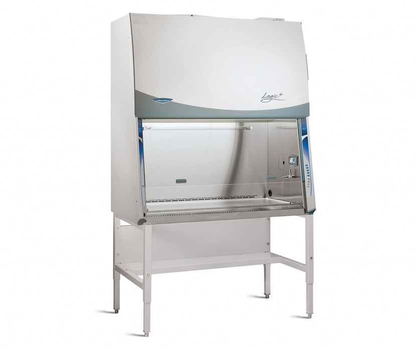 6' Purifier Logic+ Class II A2 Biological Safety Cabinet with 8" sash opening, UV Light, Service Fixtures, Vacu-Pass Portal and Base Stand