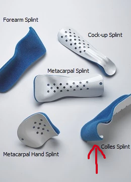 Corflex Colles Splint | Open-Cell Foam Padding — Grayline Medical