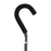 Curved offset cane black