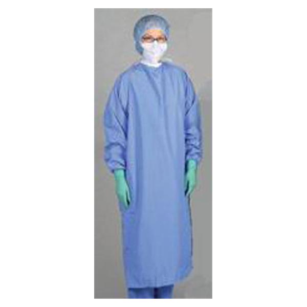 Medline Industries  Gown Surgical Blockade AngelStat XL Ceil Blue NS LF 12/Bx