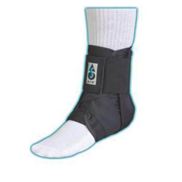Medical Specialties Brace ASO Adult Ankle Nylon Black Size Medium Ea