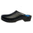 Cape Clogs  Clog Open Back Leather / Wood Base Womens Adult Blk Sz 7 SlpOn Ea